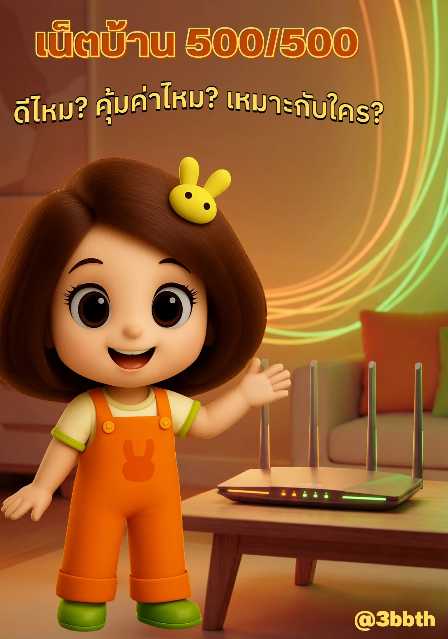 เน็ต 3BB Fibre3 500/500 Mbps ดีไหม รีวิวแพ็กเกจ 500 บาท